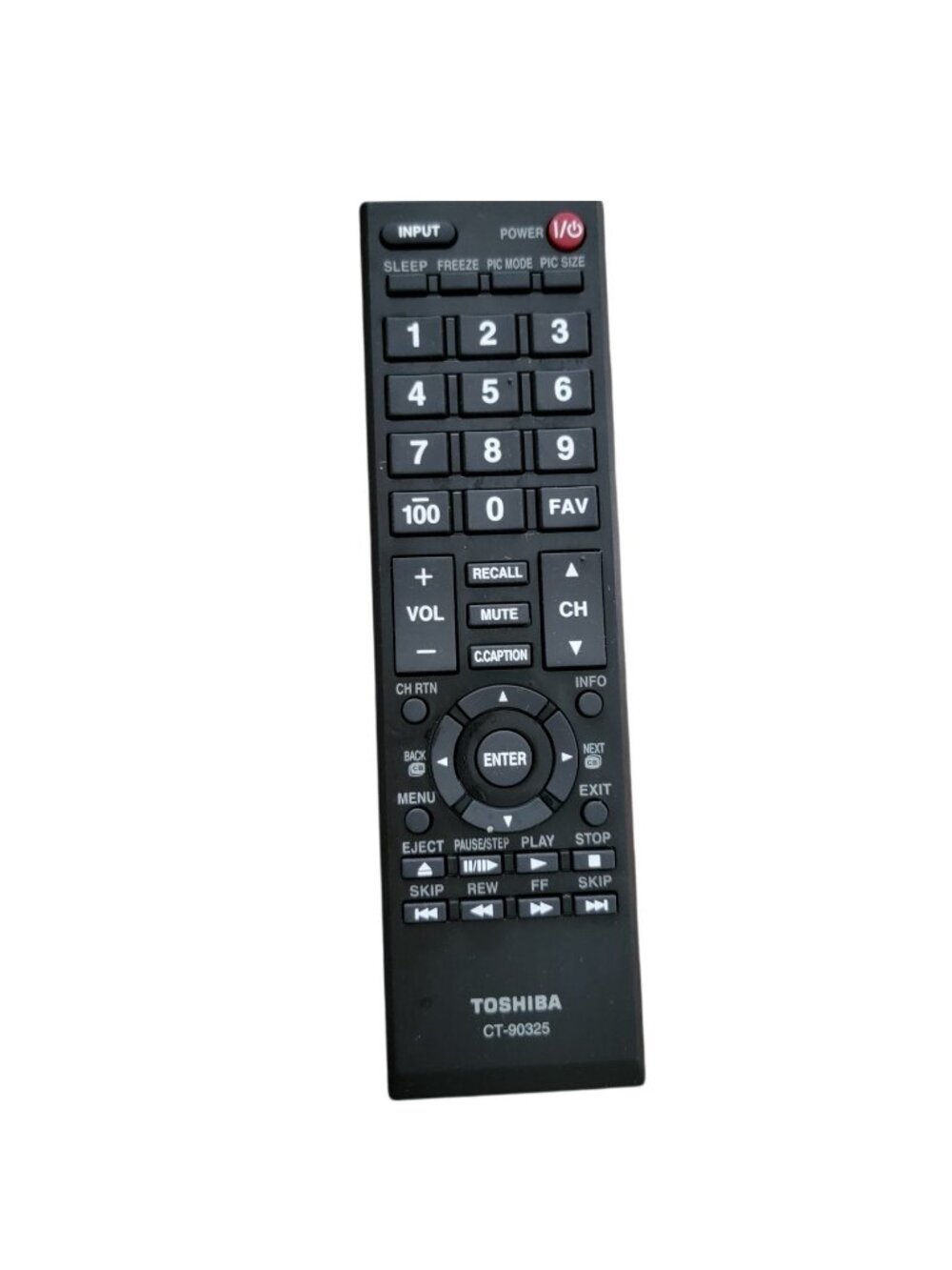 Genuine Toshiba Television Remote Control CT-90325 Tested And Works